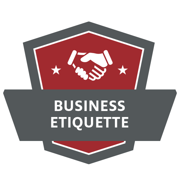 Business Etiquette Badge